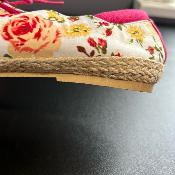Sophie Sue Women's 10 Floral Espadrille Sneakers Canvas Lightweight Cottagecore - Picture 5 of 12
